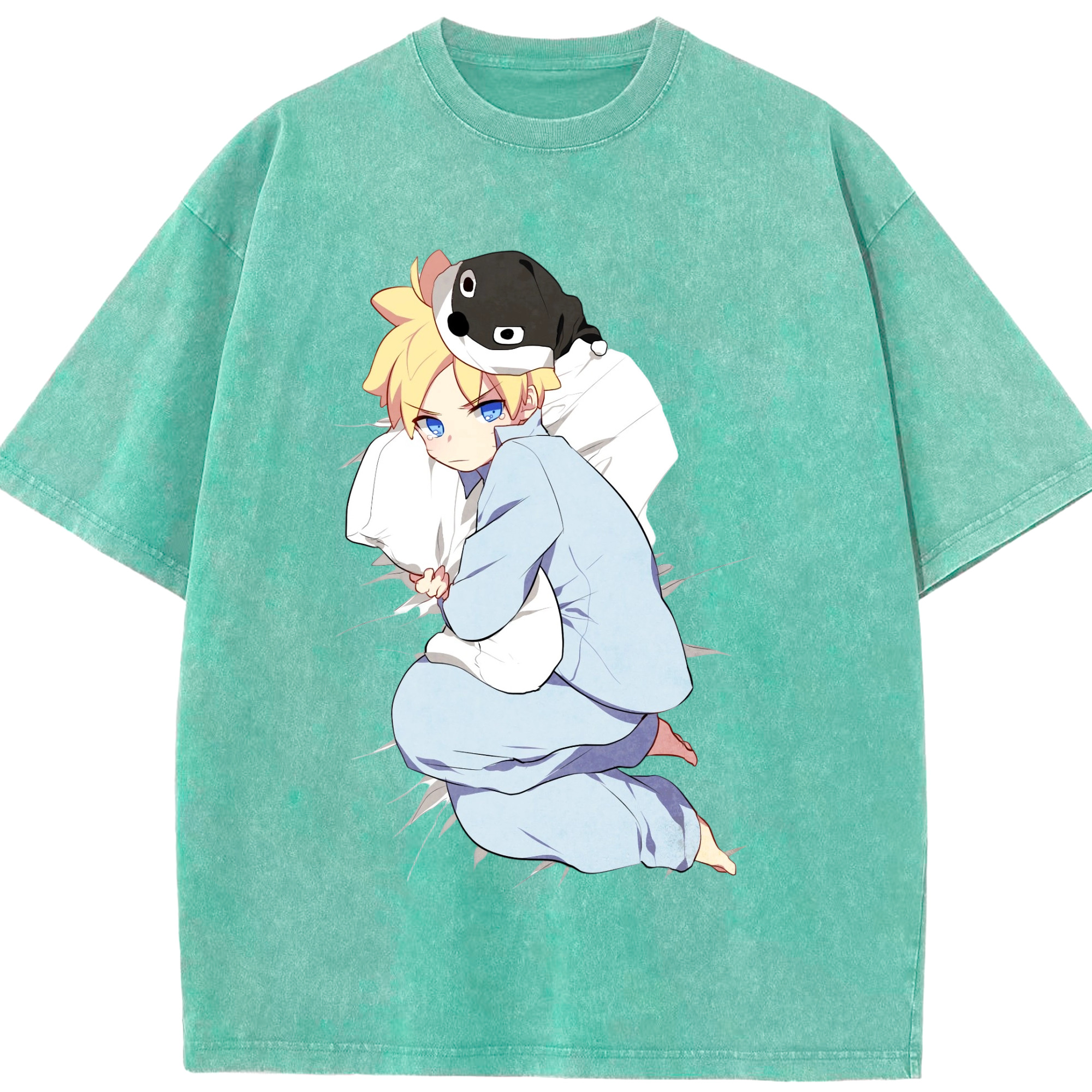 （画像用） NARUTO -ナルト- うずまき ナルト Uzumaki Naruto 綿100% ヴィンテージ風 半袖Tシャツ（フロントプリント）